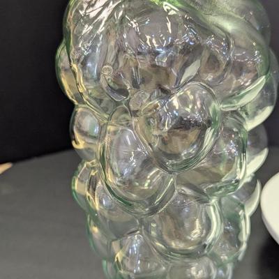 Vimaco Himark Grape Cluster Corked Bottle Made In Spain Marked On The Bottom