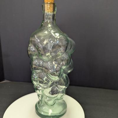 Vimaco Himark Grape Cluster Corked Bottle Made In Spain Marked On The Bottom