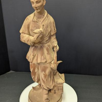 Vintage Terra Cotta Chinoiserie Male Asian Figure 23/231