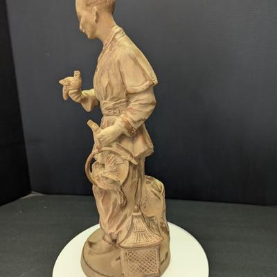 Vintage Terra Cotta Chinoiserie Male Asian Figure 23/231