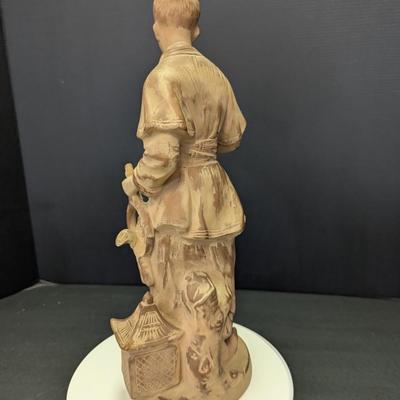 Vintage Terra Cotta Chinoiserie Male Asian Figure 23/231