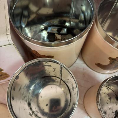 Vintage Bread Box, Canister Set