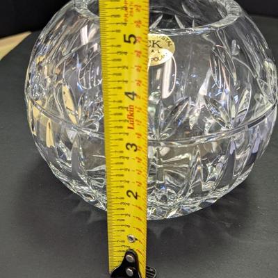 Full Lead Block Crystal Hand Crafted In Poland Rose Bowl Tulip Pattern