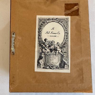 Vintage 3D sailing framed picture, 5x7