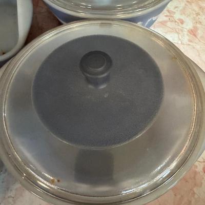 Vintage Glass Bake Amazing Covered Set