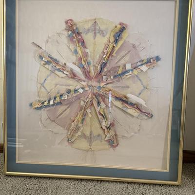 Large 3D feathered Framed Art