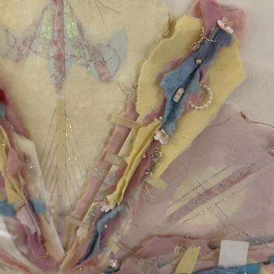 Large 3D feathered Framed Art