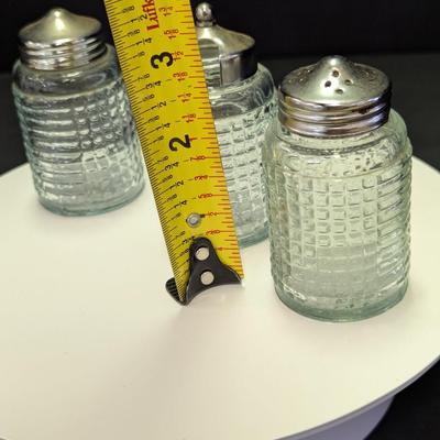 Condiment Set With Silver Rack