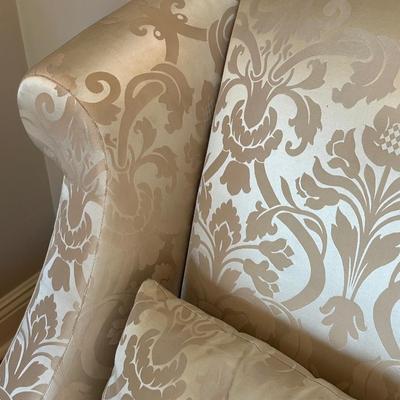 Baker Furniture Damask Settee
