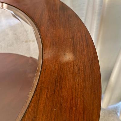 Beautiful Wooden 3 tier w/glass top Side Table