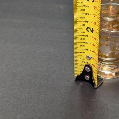 Vintage Etched Glass Decanter With Glasses