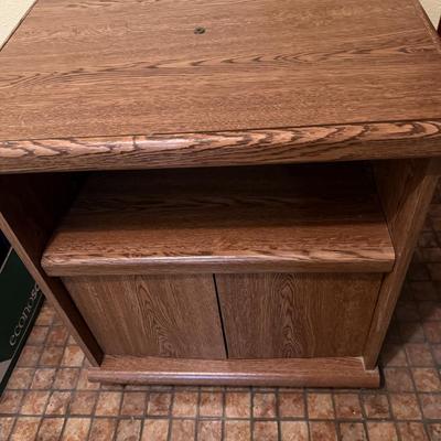 Microwave/storage cabinet