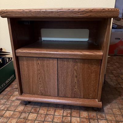 Microwave/storage cabinet