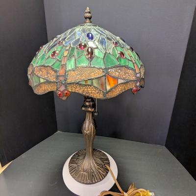 Tiffany Style Dragonfly Stained Glass Table Lamp