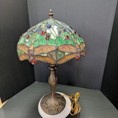Tiffany Style Dragonfly Stained Glass Table Lamp