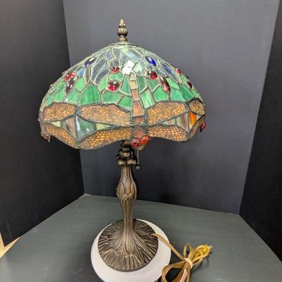 Tiffany Style Dragonfly Stained Glass Table Lamp