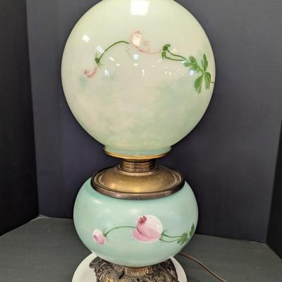 Antique Glass Banquet Table Lamp