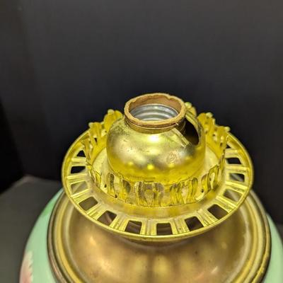 Antique Glass Banquet Table Lamp