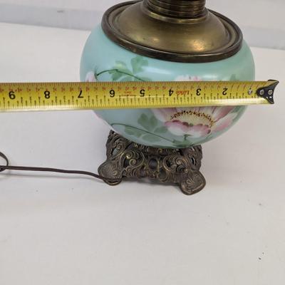 Antique Glass Banquet Table Lamp