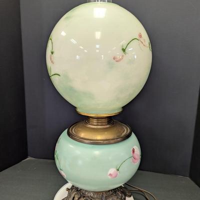 Antique Glass Banquet Table Lamp