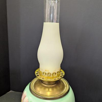 Antique Glass Banquet Table Lamp