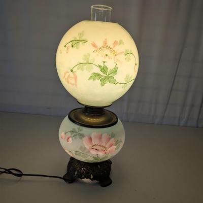 Antique Glass Banquet Table Lamp
