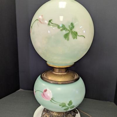 Antique Glass Banquet Table Lamp