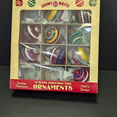 9 - Shiny Brite Vintage American 1940's Design Recreations