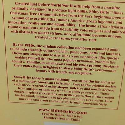 9 - Shiny Brite Vintage American 1940's Design Recreations