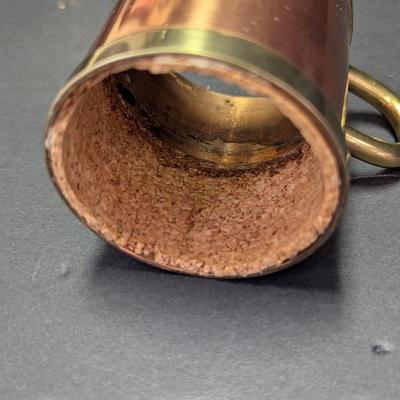 Set Of 4 Beucler Solid Copper Brass Cobras Coffee Beverage Holder Cup Mug