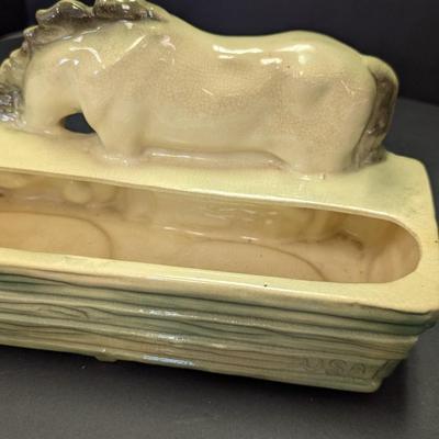 Large Vintage Possible McCoy Planter Horse & Colt Marked #2