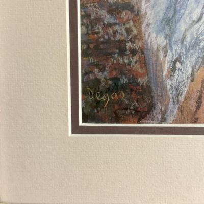 Framed Art by Edgar Degas’s “Seated Bather Drying Herself”