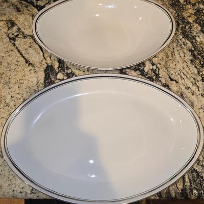 Silver rimmed China set