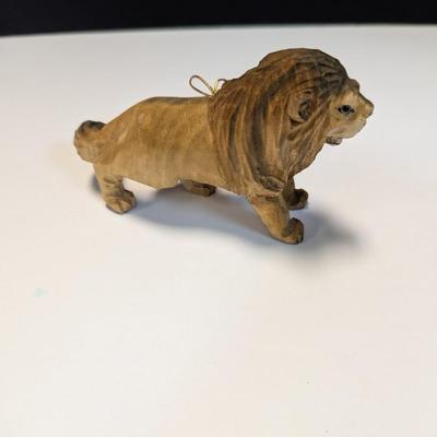 Christmas Ornaments The Lion Is Hand Carved