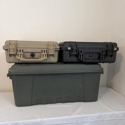 Two Pelican Cases & One Plano Trunk (O-MG)