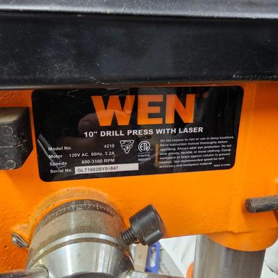 Wen Tabletop Laser Drill Press & Irwin Vise (DG-JS)