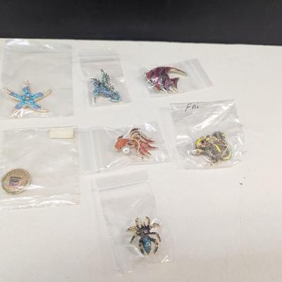 Assortment Of Animal Lapel Pins #1
