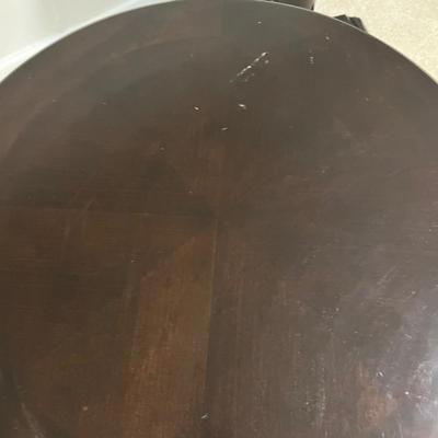 Matching Pair of Pedestal Side Tables (BGB-RG)