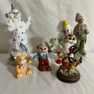 Porcelain Clown Figurines & Masks (BGB-RG)