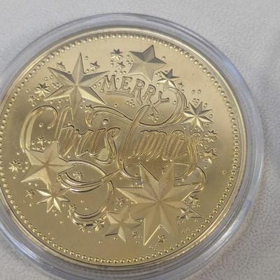 Commemorative Coins Santa Claus Silver Plated Embossed Medals Set 2