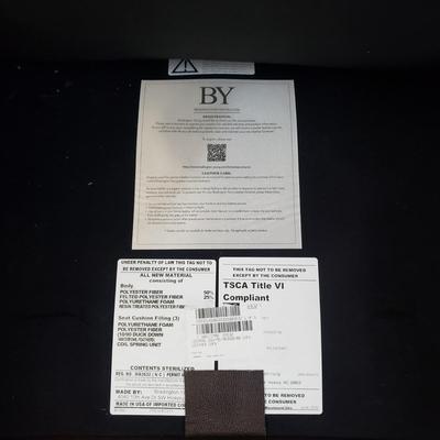 Bradington-Young Brown Leather Sofa (LR-KD)