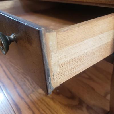 Two Drexel Side Tables With Dovetail Drawers (LR-SF)