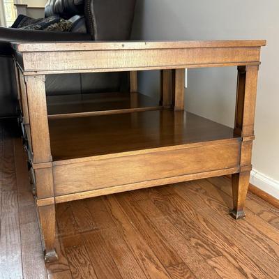 Two Drexel Side Tables With Dovetail Drawers (LR-SF)