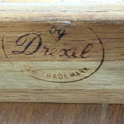 Two Drexel Side Tables With Dovetail Drawers (LR-SF)