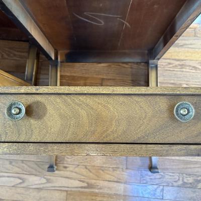 Two Drexel Side Tables With Dovetail Drawers (LR-SF)