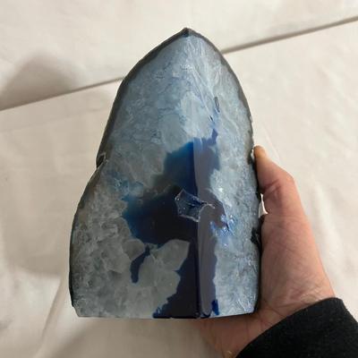 Blue Agate Geode Bookends (BGB-RG)