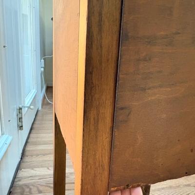 Tall Solid Wood Nightstand With Cabinet (LR-SF)