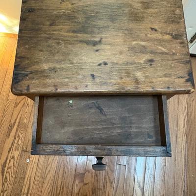 Tall Solid Wood Nightstand With Cabinet (LR-SF)