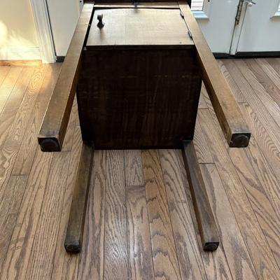 Tall Solid Wood Nightstand With Cabinet (LR-SF)