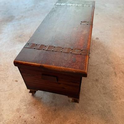 Brass Banded Chest or Trunk